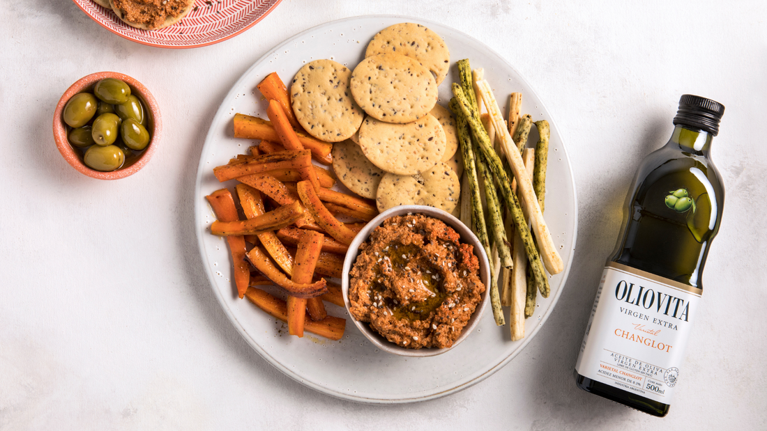 Hummus de semillas de girasol y tomates secos (1 taza)