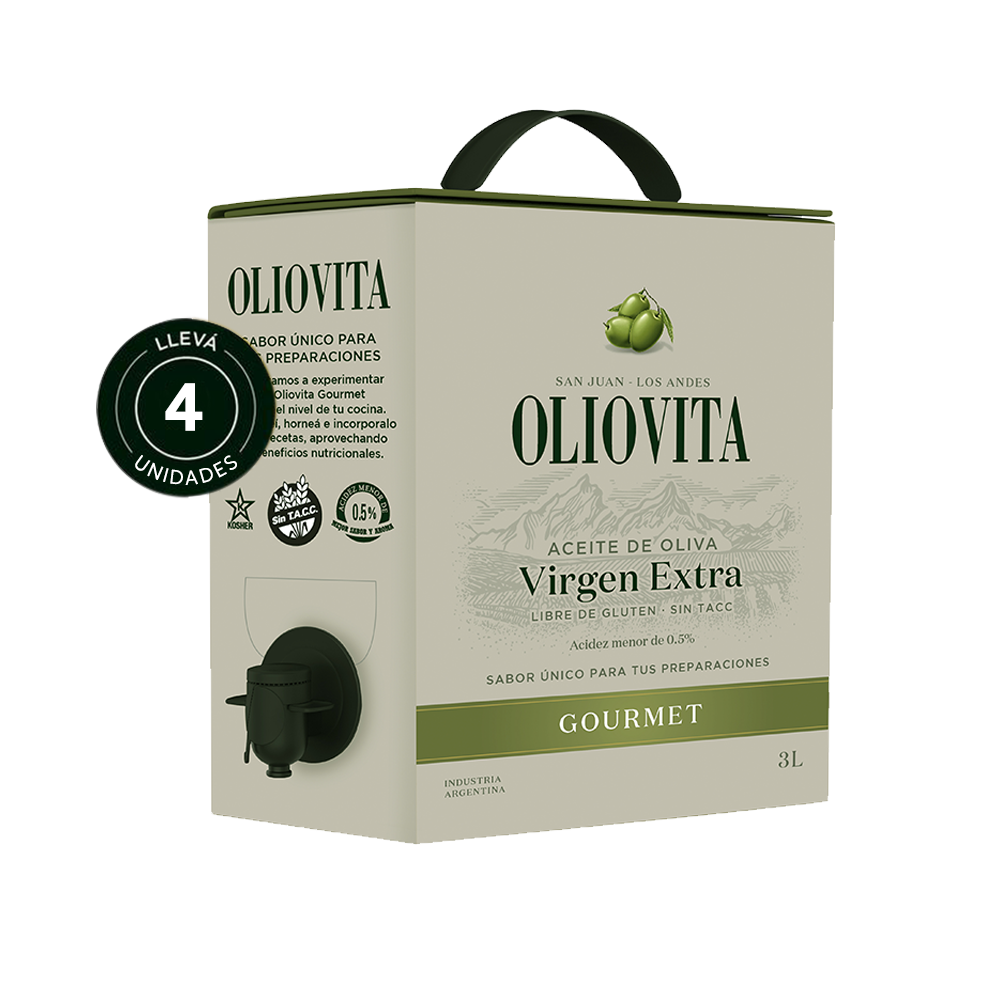 Oliovita Gourmet Bag in Box 3000ml x 4u.