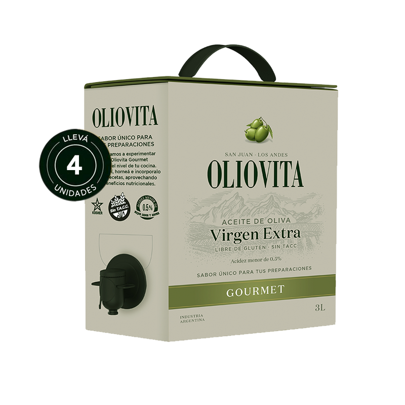 Oliovita Gourmet Bag in Box 3000ml x 4u.