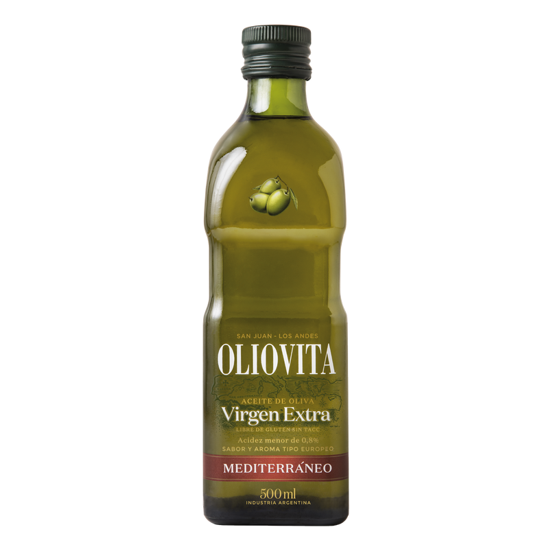 Oliovita Mediterráneo 500ml x 12u. - Aceite de Oliva Virgen Extra