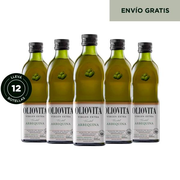 Oliovita Arbequina 500ml x 12u. - Aceite de Oliva Virgen Extra