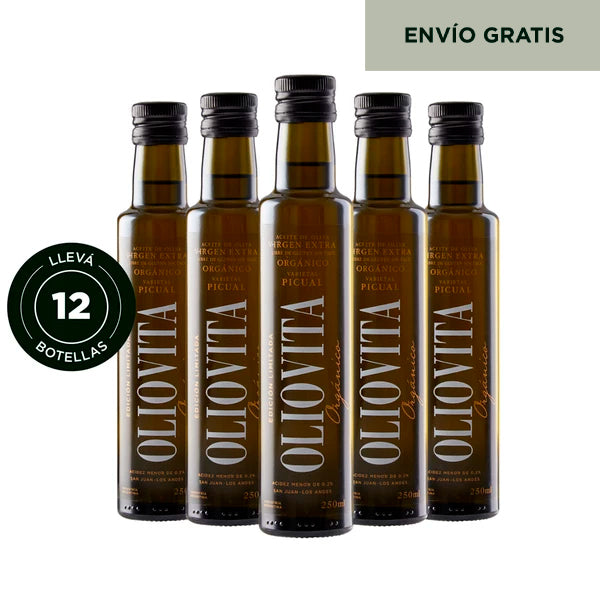 Oliovita Ed Limitada Orgánico 250ml x 12u. - Aceite de Oliva Virgen Extra